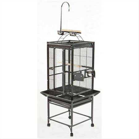 A&E Cage A&E Cage 8002422 Black Play Top Cage With 0.63 In. Bar Spacing 8002422 Black